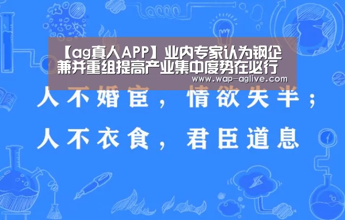 【ag真人APP】业内专家认为钢企兼并重组提高产业集中度势在必行(图1) ag真人厅下载